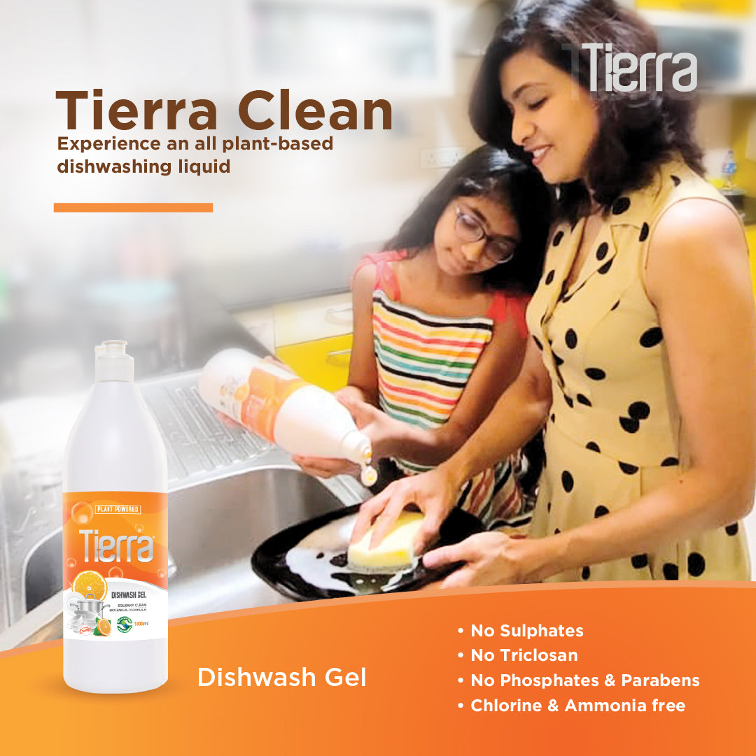 Tierra Dishwash Gel | Orange - 1000 ml