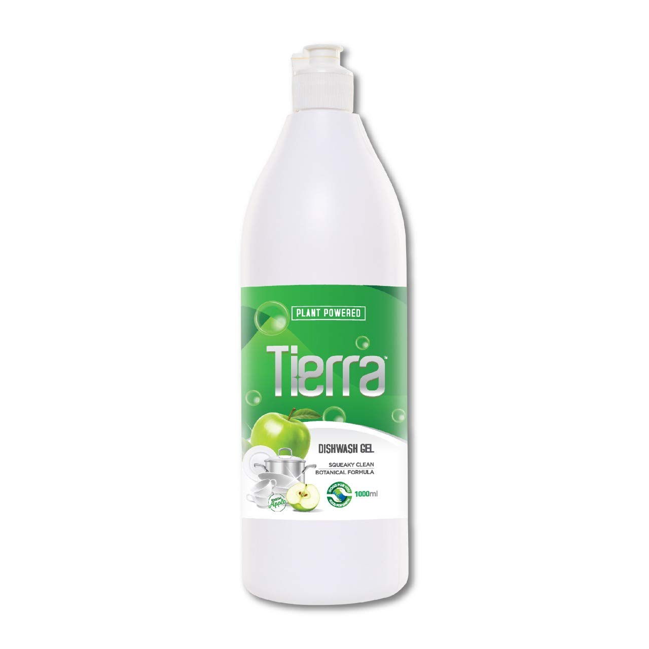 Tierra Dishwash Gel | Green Apple - 1000 mL