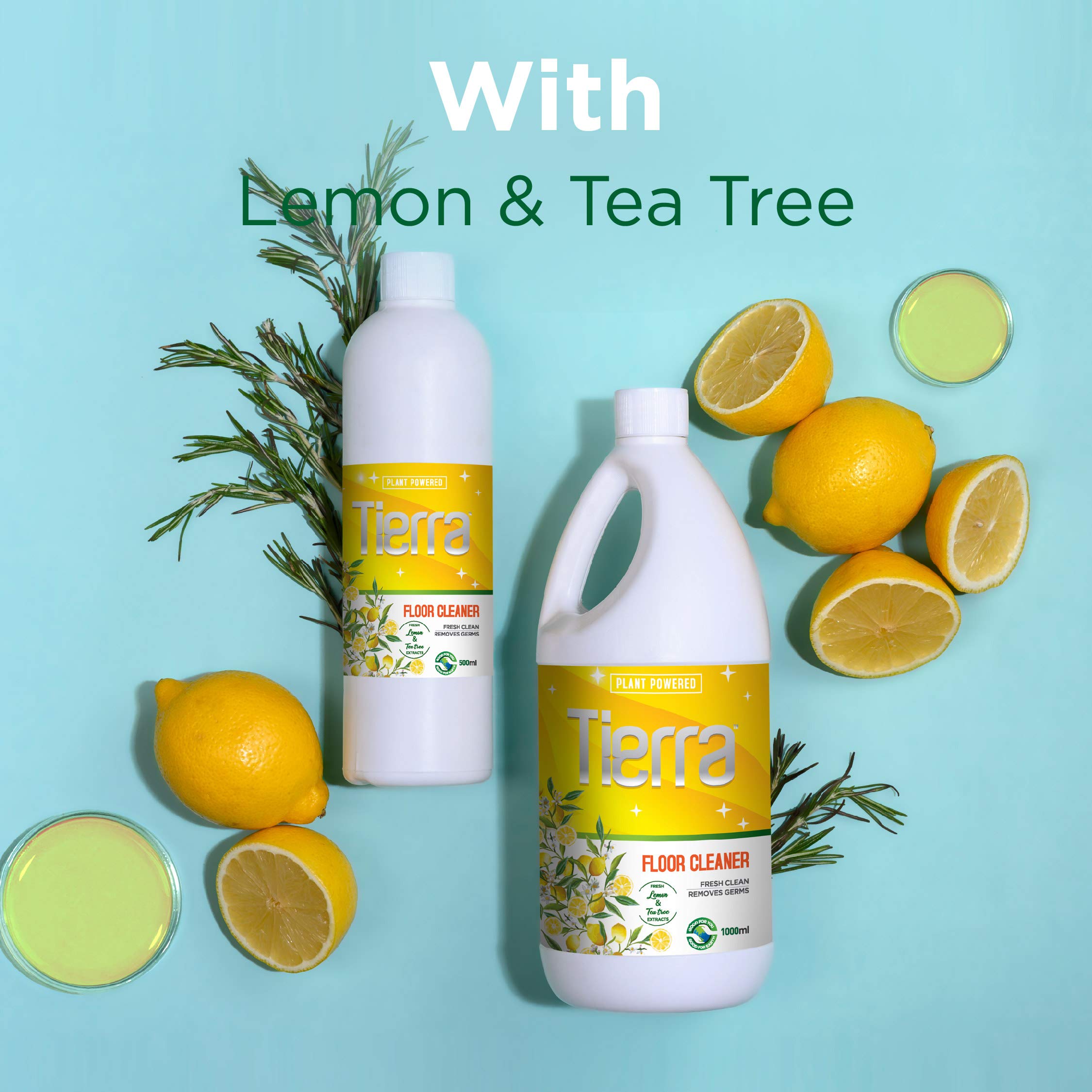 Tierra Floor Cleaner | Lemon & Tea-Tree Extracts - 500 ml