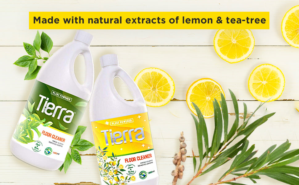 Tierra Floor Cleaner | Lemon & Tea-Tree Extracts - 1000 ml