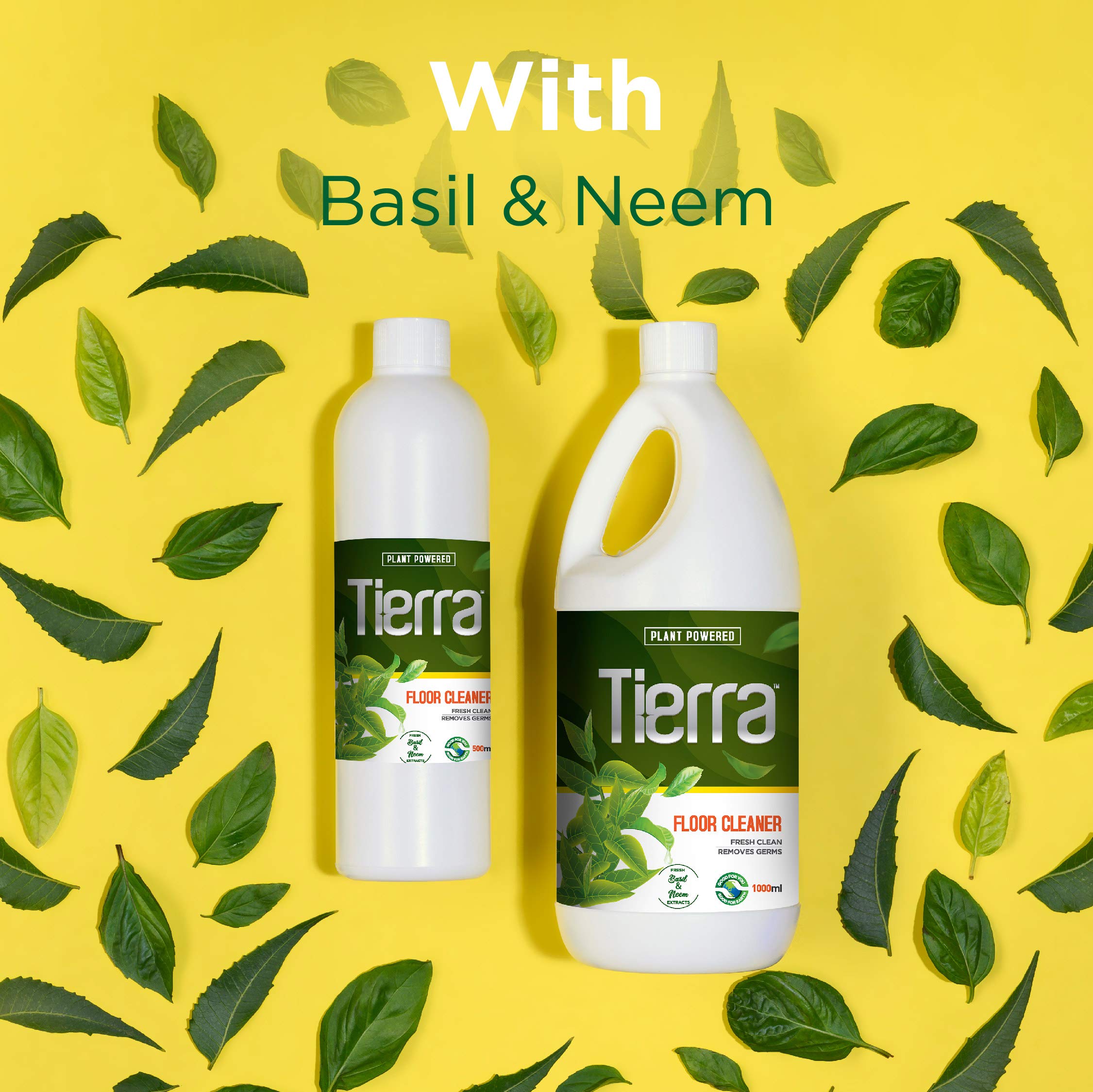 Tierra Floor Cleaner | Basil & Neem Extracts - 1000 ml