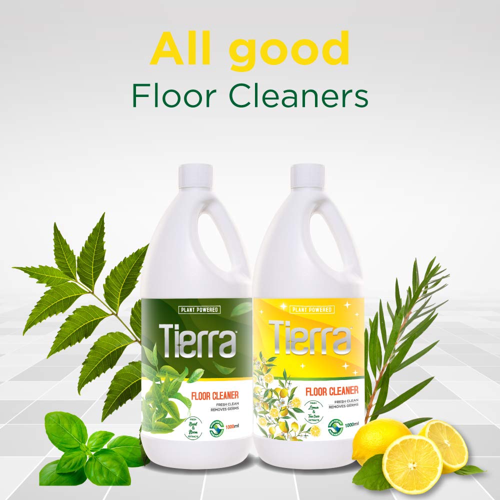 Tierra Floor Cleaner | Basil & Neem Extracts - 1000 ml