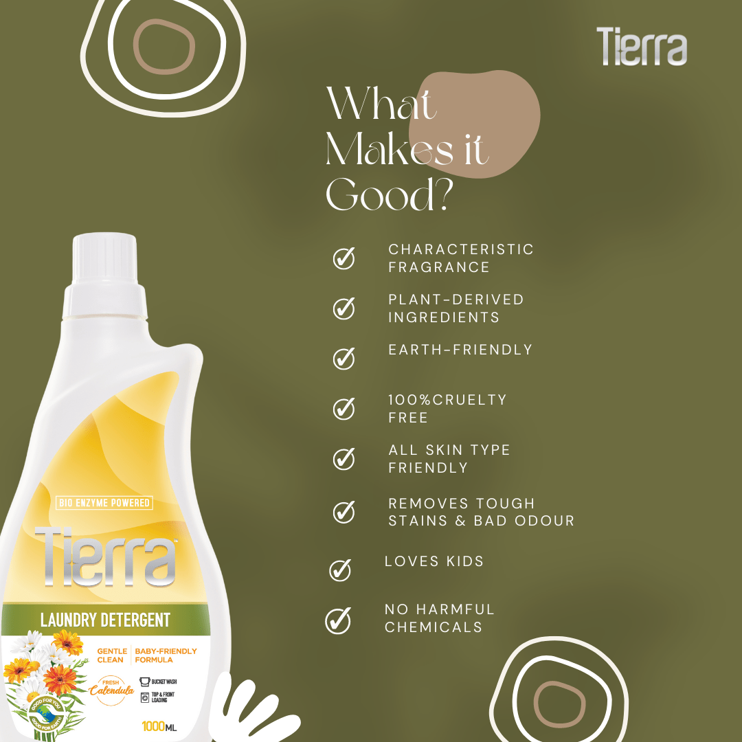 Tierra Gentle Laundry Detergent | Calendula 500 ml